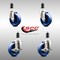 Service Caster 4 Inch 316SS Solid Poly Swivel 1-3/8 Inch Expanding Stem Caster Brake SCC, 2PK SCC-SS316EX20S414-SPUS-2-TLB-2-138 - alternate 2